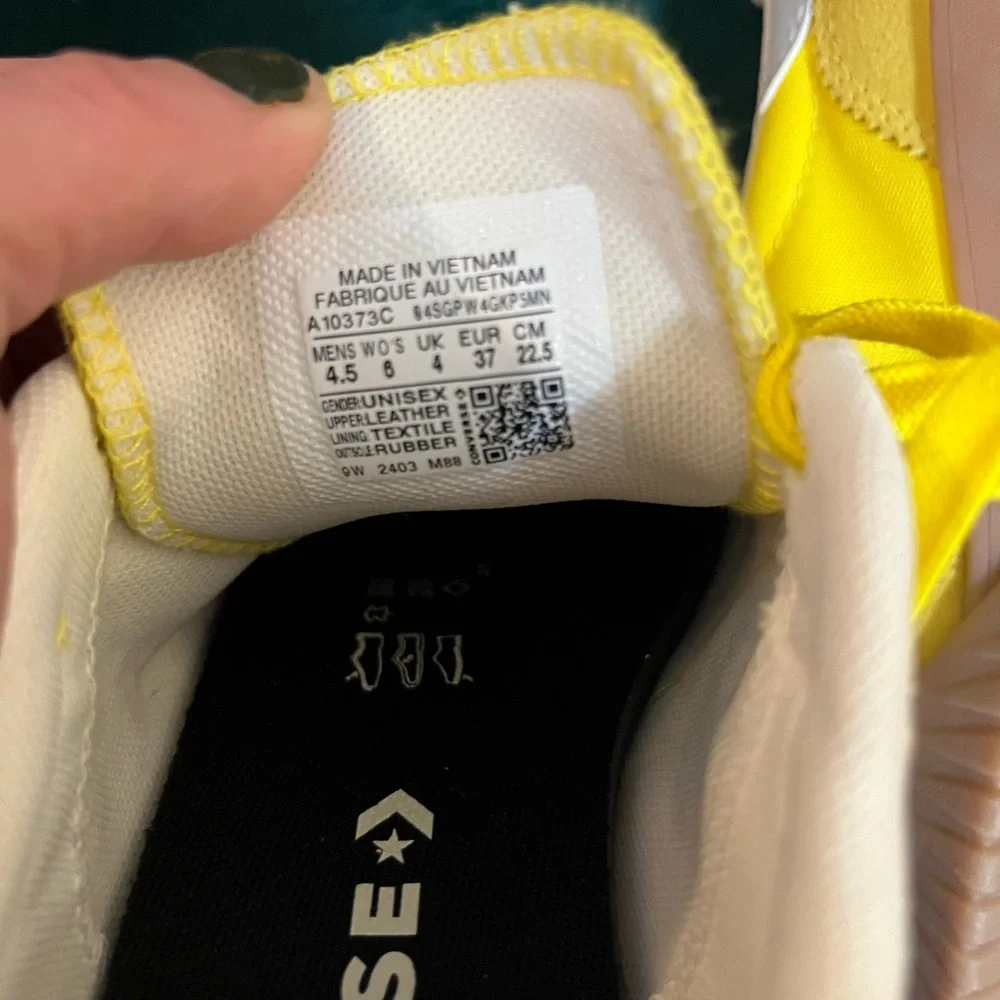 Converse One Star Retro Style Trainers Vivid Yellow Women’s Size 6 - Picture 6 of 6